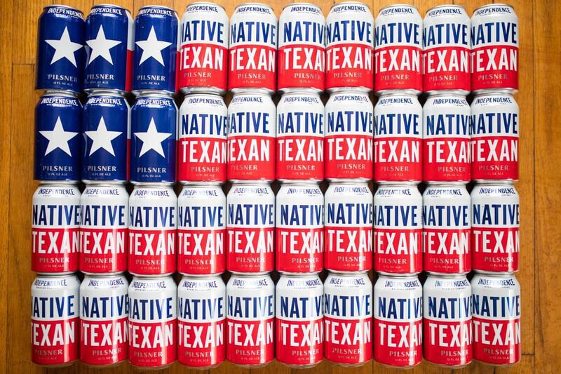 Native Texan Beer cans