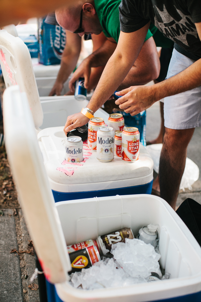 Loading a cooler