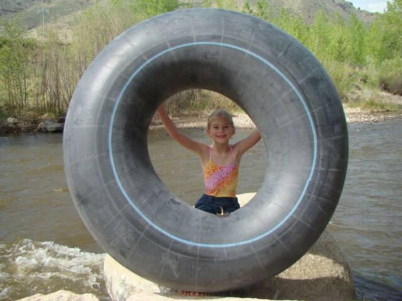 kid with tube